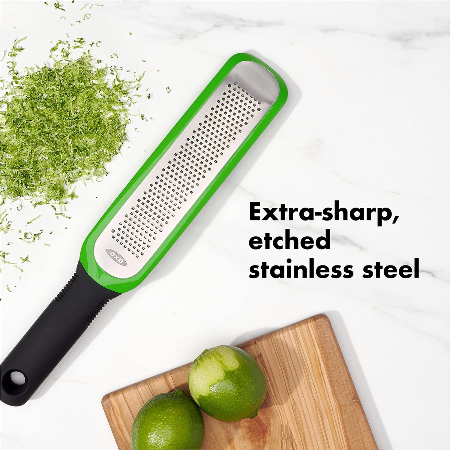 OXO Good Grips Zester & Grater - Precision Etched Design for Effortless Zesting & Grating