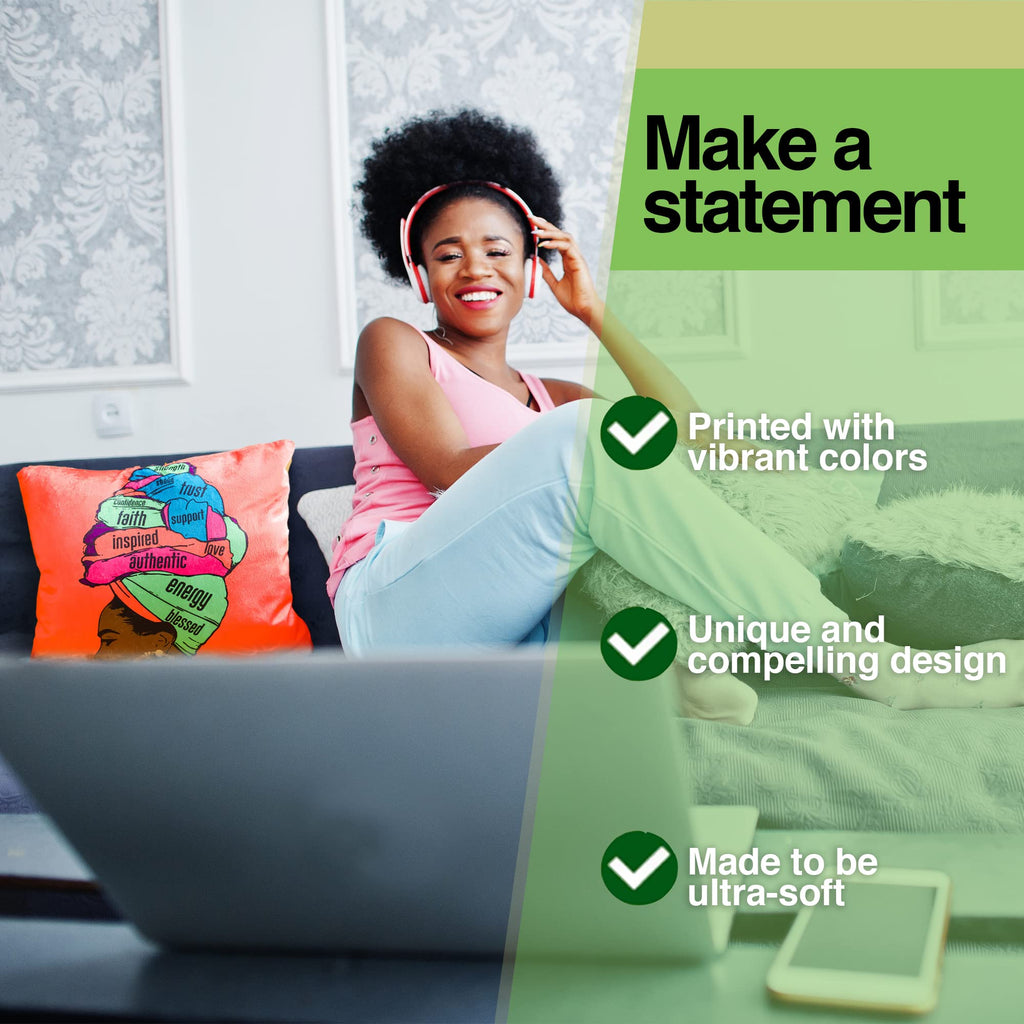 Pardon My Fro Lily Fleece Throw Blanket – Super Soft Plush Sherpa Fleece with Inspirational Words, 100% Polyester, for Queen or King Size Bed, Couch, Sofa – Complements Home Decor – 50" x 60" Pink