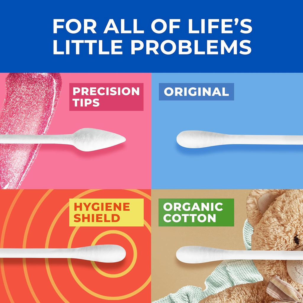 Q-tips Cotton Swabs - 100% Pure Cotton for Hygiene & Beauty Care | 625 Count Pack