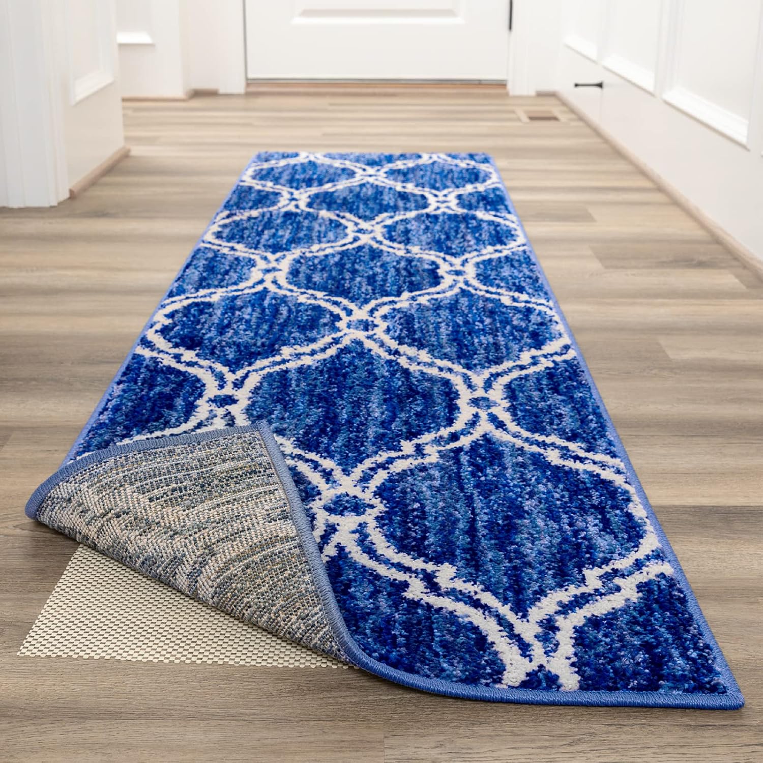 Veken Rug Pad Gripper - Non-Slip 2x8 Ft for Hardwood & Tile Floors | Thick Anti-Skid Mat