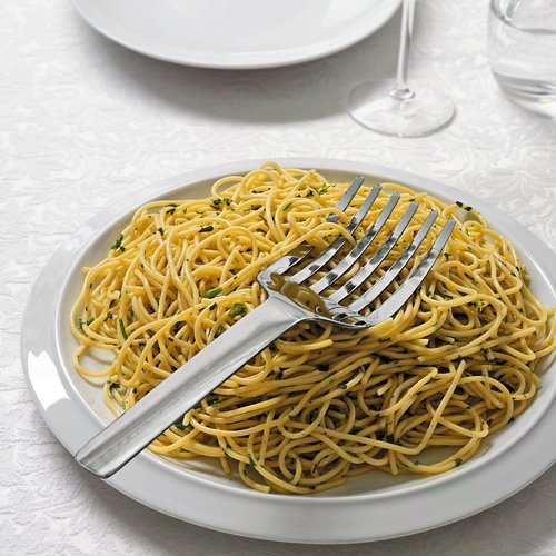 Alessi KL13 "Tibidabo" Spaghetti Serving F, Silver