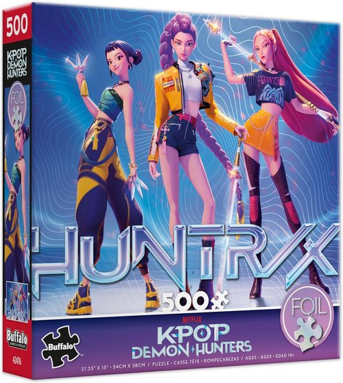 Buffalo Games – Kpop Demon Hunters Jigsaw Puzzle | 500-Piece Foil-Finish with Stunning Artwork