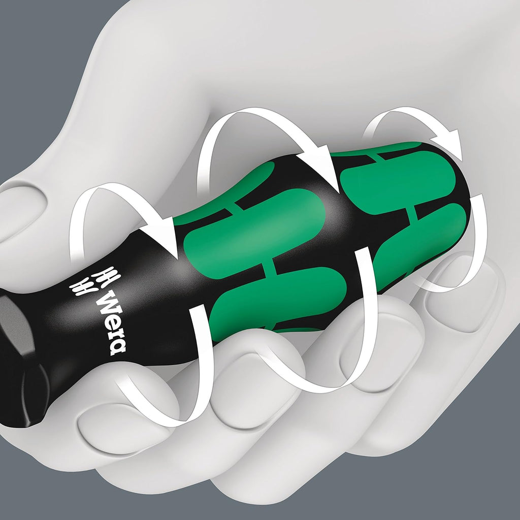 Wera 335/350/355/6 Screwdriver Set - Kraftform Plus Lasertip | 6-Piece Tool Rack Included
