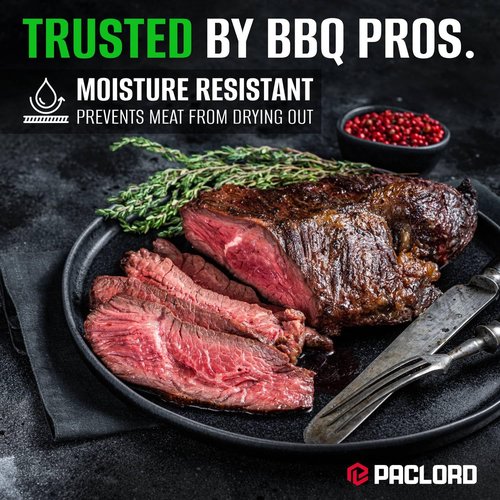 Paclord 48" x 100' Made in USA White Butcher Paper Roll - Food-Grade, Breathable Butcher Paper - Perfect for BBQ, Smoking Meat, Wrapping Brisket & Protecting the Bark