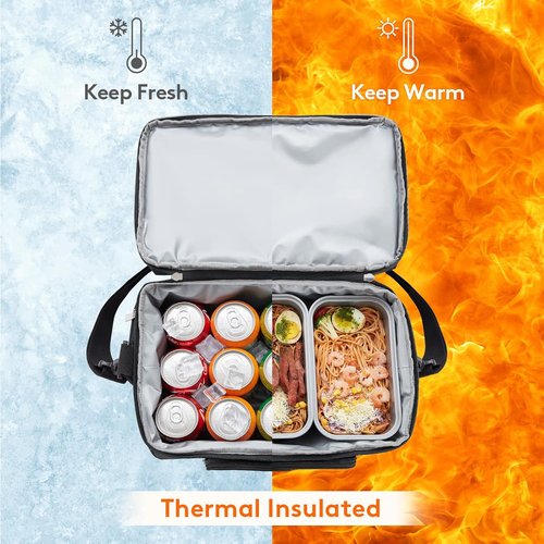 Lifewit Insulated Cooler Bag - Large 32/48 Can Leakproof Beach Cooler | Lightweight Soft-Sided Travel Ice Chest for Camping & Road Trips