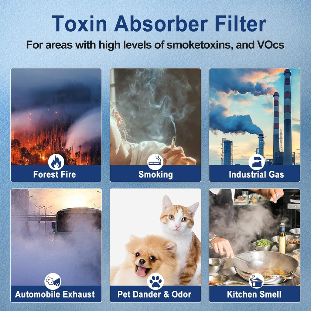 Vital 200S Replacement Filter - H13 True HEPA + Activated Carbon | 2-Pack for Easy Install & Long-Lasting Use