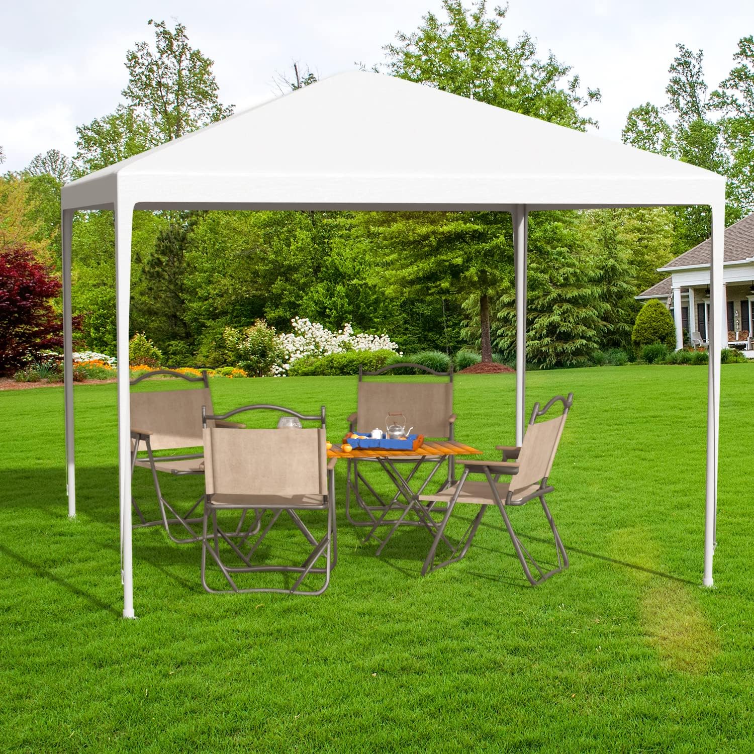 Skiennix 10x10 Gazebo - Waterproof Outdoor Canopy Tent for Parties, Weddings & BBQs