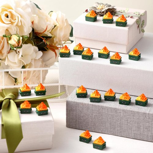 Lineshading Mini Dumpster Figurines - 100 Pcs Resin Trash Decor for Office | Funny Gifts for Coworkers & Teachers