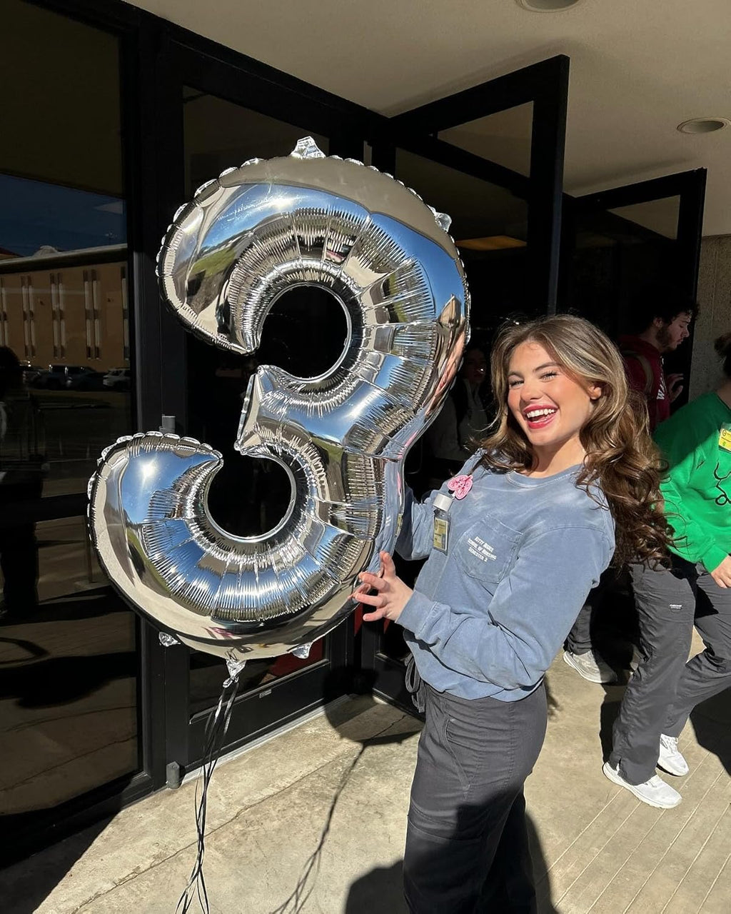 Silver Number 13 Balloon - 40 Inch 13th Birthday Decoration for Kids | Perfect for Boys and Girls