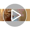 Codoule No Drill Adhesive Curtain Rod Brackets 8 Pack Transparent