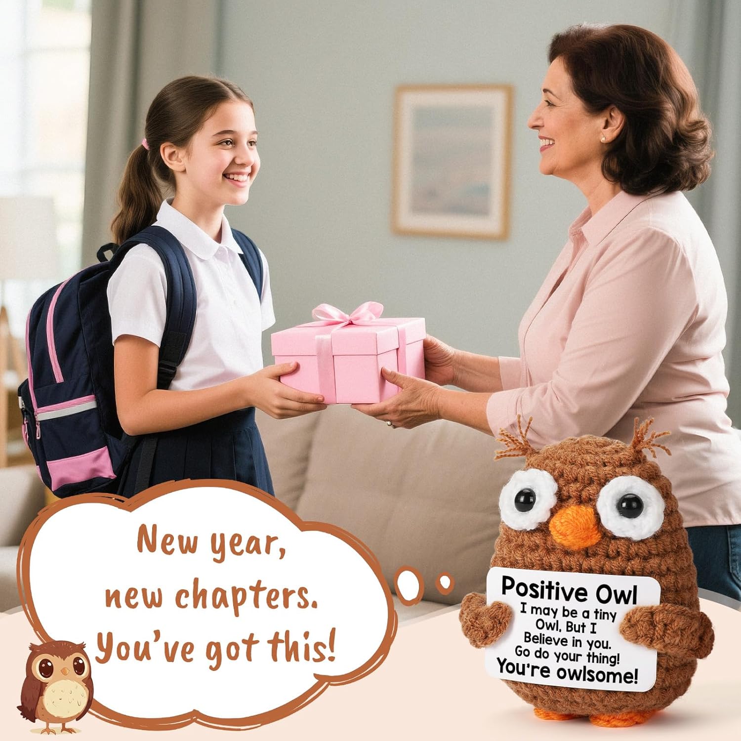 Owl Graduation Gifts - Inspirational 2026 Keepsake for Teens, Friends & Teachers | Perfect for Birthdays & Mother's Day