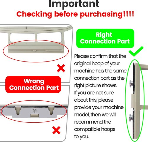 Brothread Embroidery Machine Hoop 3-in-1 Set | Compatible with Brother & BabyLock Models
