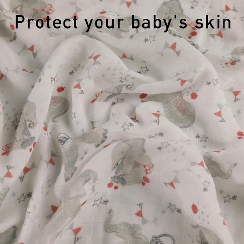 **Regine Switzerland Muslin Baby Burp Cloths - Large 27 x 27 Inches, 6 Pack in Graceful Colors**