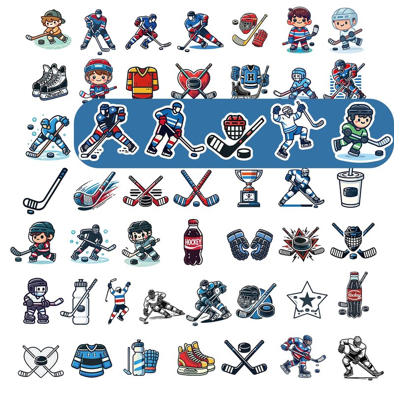 RhythmFit Hockey Gifts,2 Pack Hockey Water Bottle with Long Straw and 100PCS Stickers Accessories Stuff for Boys Men Player Lovers (1L,Squeeze,BPA-Free)