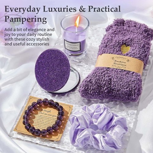 Advent Calendar 2026 - 24 Days of Lavender Spa Gifts for Women | Perfect for Mom, Wife, or Sister