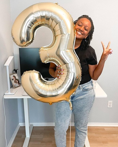 Light Gold Number 0 Balloon - 40 Inch Birthday Decoration for Milestone Celebrations