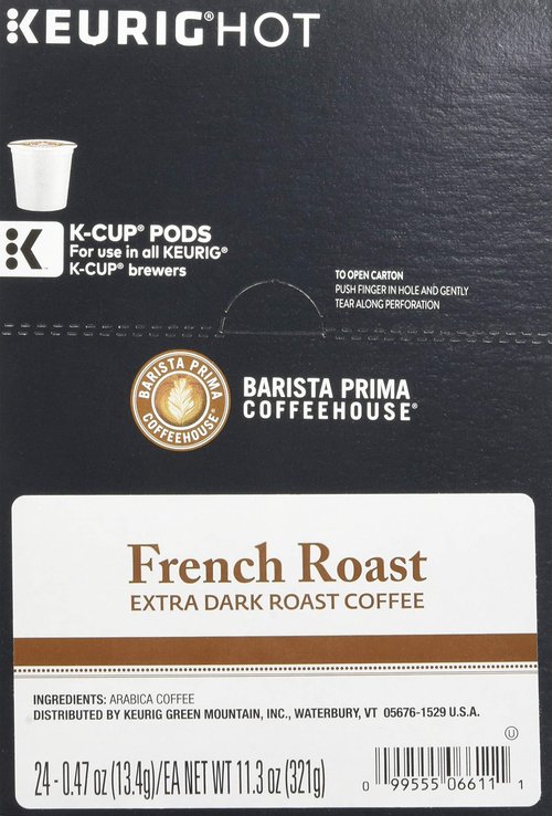 Barista Prima Coffeehouse Coffee, Keurig K-Cups, French Roast, 96 Count (Packaging May Vary)
