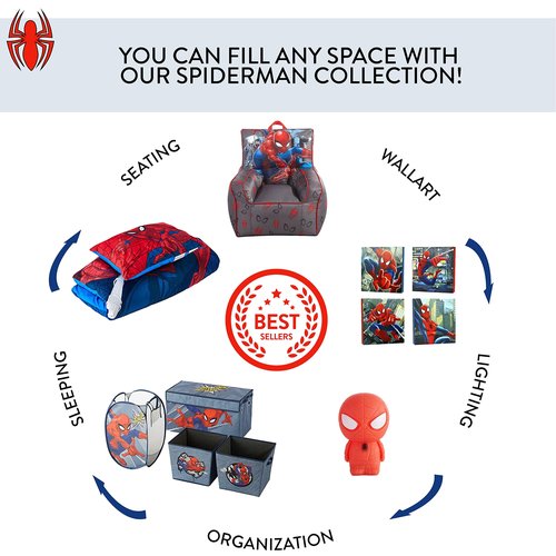 Spiderman Set of 2 Figural Stackable Storage Set