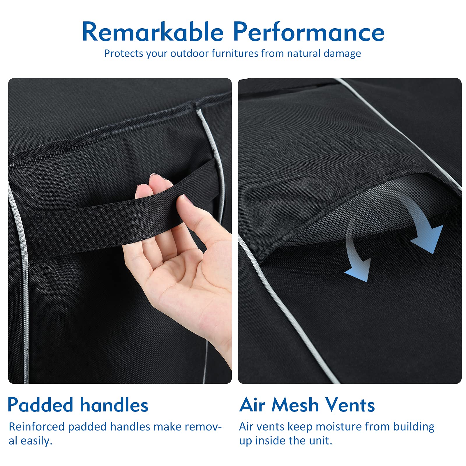 FORSPARK Air Conditional Cover for Outside Units AC Cover for Outdoor Central Durable Waterproof-Fits up to 40 × 40 × 48 inches