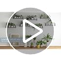 24-Inch Floating Wall Shelves, Set of 3 Rustic Wood Shelves for Storage