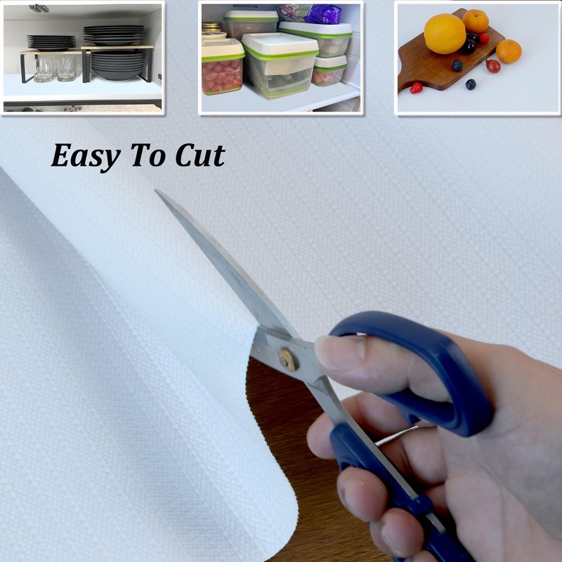 Cabinet Liners for Shelves Non Slip Waterproof Drawer Liners 20 Inch Wide X 20 Ft White Non Adhesive Shelf Liners for Kitchen Bathroom Washable Cabinet Mats for Refrigerator Cupboard Pantry Closet