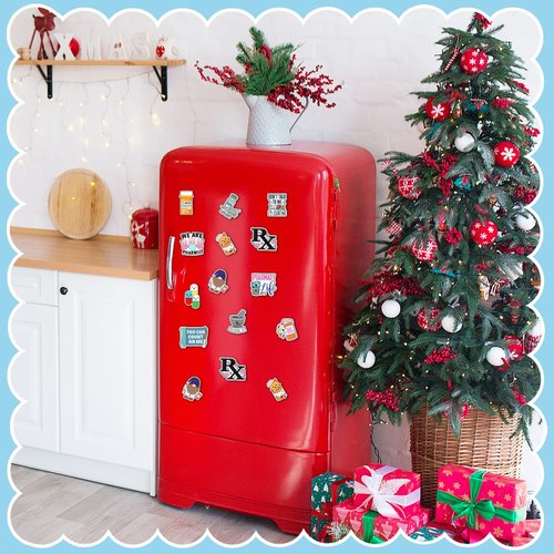 Flutesan 36 Pcs Pharmacy Gifts Magnets Pharmacy Technician Gifts Christmas Pharmacist Nurse Tech Appreciation Funny Medical Accessories Supply for Doctors Nurses Week Fridge Refrigerator Whiteboard