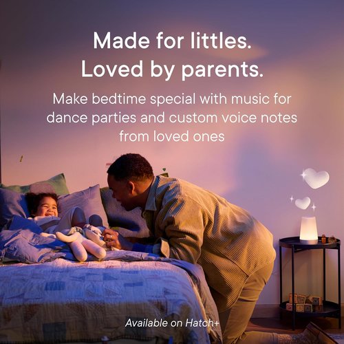 Hatch Baby Sound Machine - Night Light & Sleep Support | Wi-Fi White Noise & Toddler Stories (White)