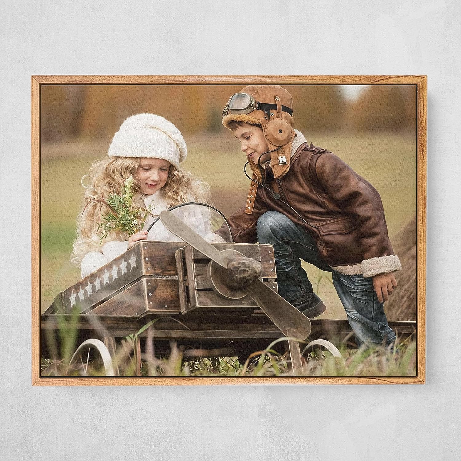 P&L ART Personalized Canvas Prints - Transform Your Photos into Stunning Wall Art | 24x36 Beige