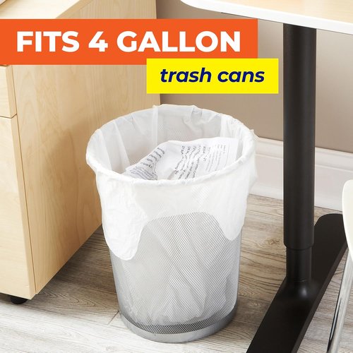 Hefty Essentials 4 Gallon Trash Bags - 52 Count Small Scented Bags | Fresh Linen Scent, White