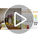 20 Pack 32oz Plastic Liquor Bottles with Pour Spouts for Bar, Juice & Beverage Storage