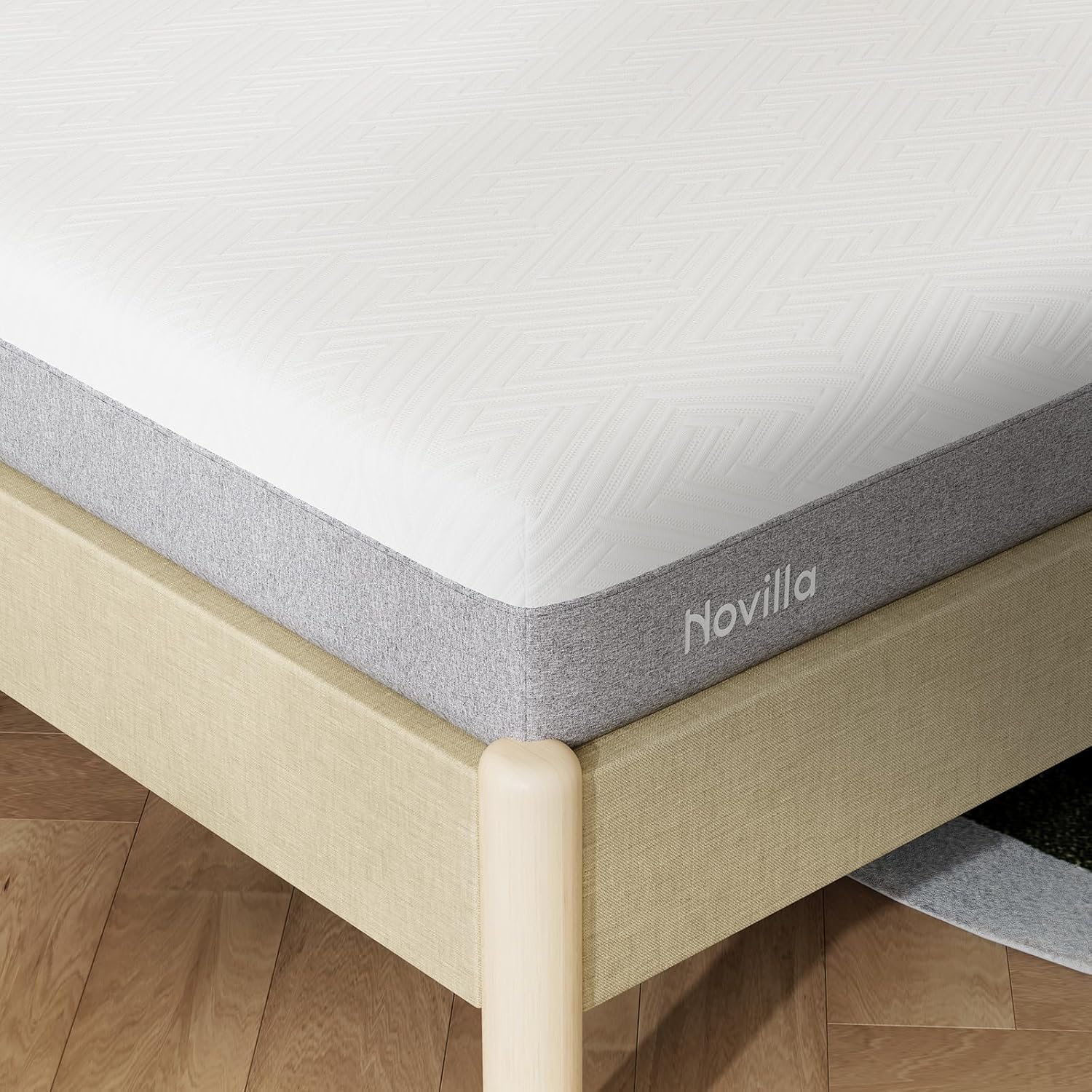 Novilla Twin Mattress - 6-Inch Gel Memory Foam for Cool Sleep & Pressure Relief | Medium Firm Twin Size