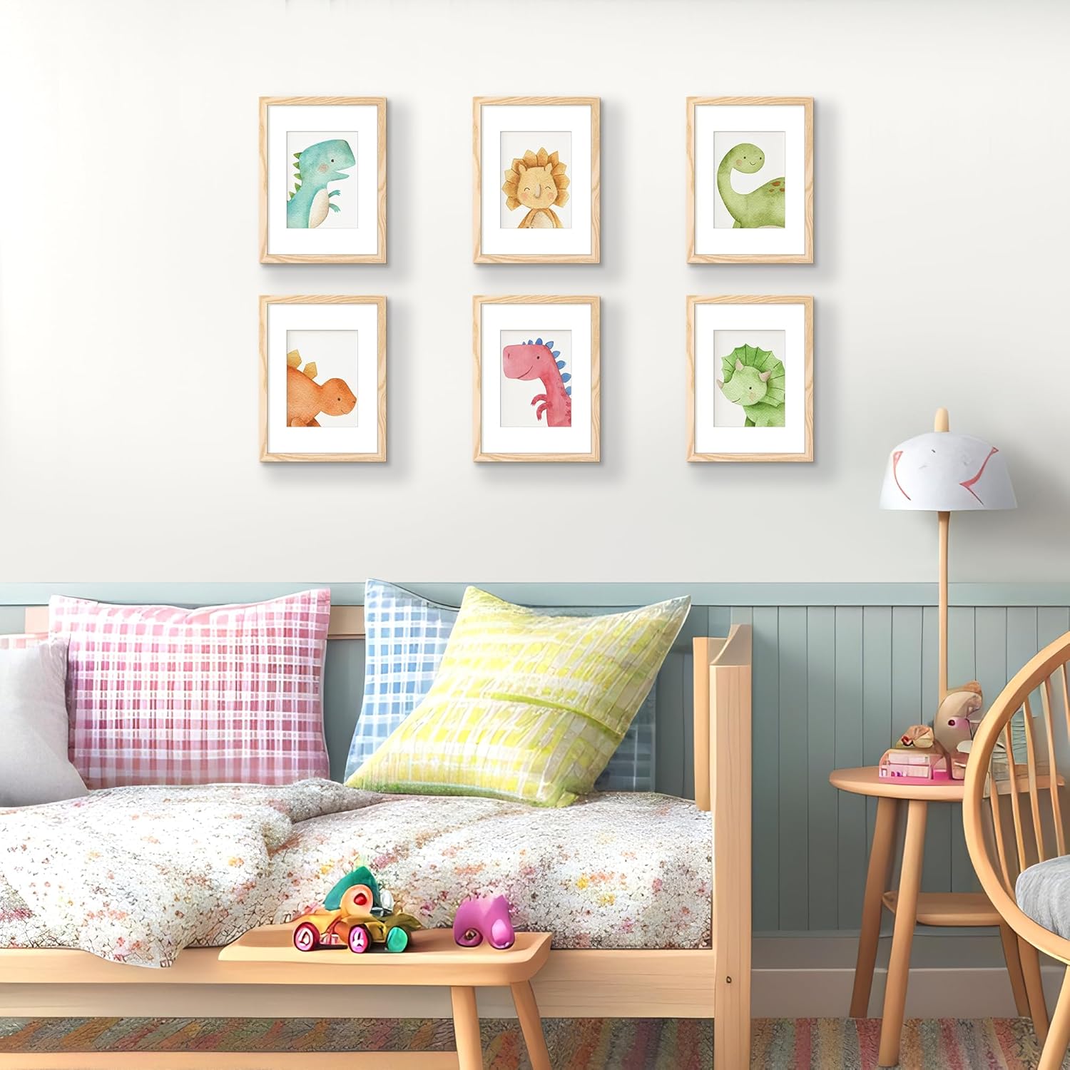 Upsimples 9x12 Picture Frame - Versatile Display for 6x8 Photos with Mat or 9x12 Without | Natural Finish, 1 Pack