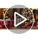 12-Inch Musical Christmas Snow Globe Lantern with Cardinals & LED Timer