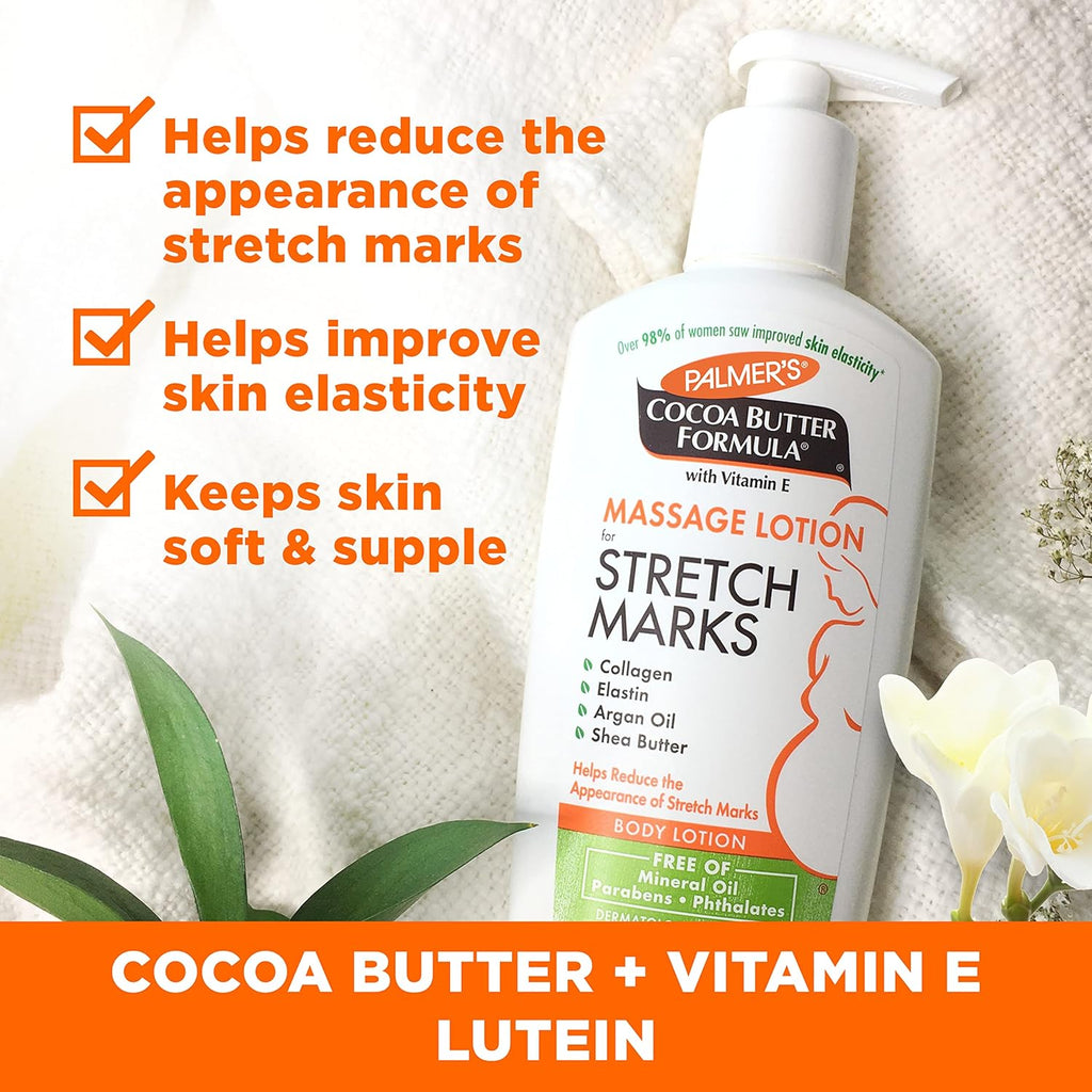 Palmer's Cocoa Butter Formula Pregnancy Skin Care Kit - Dermatologist Approved, 4-Piece Set for Stretch Marks and Scars