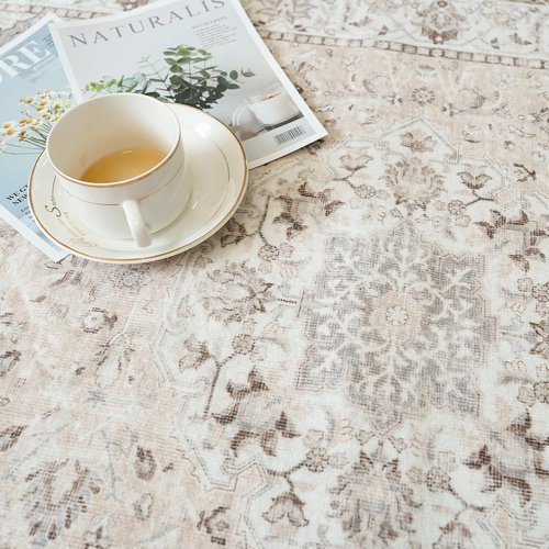 Hallway Washable Runner Rug - Vintage Soft Non-Slip 2x7 Entryway Carpet | Ideal for Kitchen & Living Room