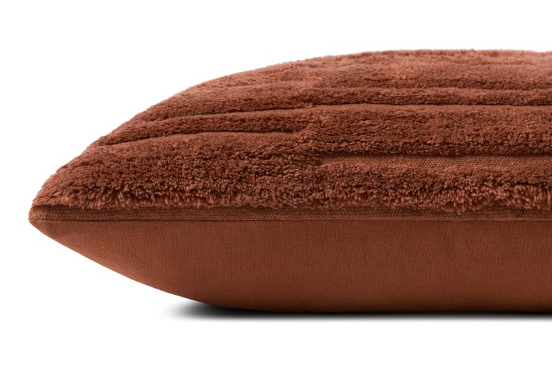 Loloi Angela Rose x Arabella Collection PAR0011 Rust 22'' x 22'' Cover w/Down Pillow