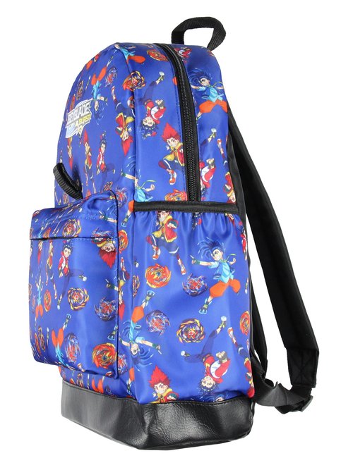 INTIMO Beyblade Burst Spinner Tops Character Allover Print Backpack with Lunch Bag Tote