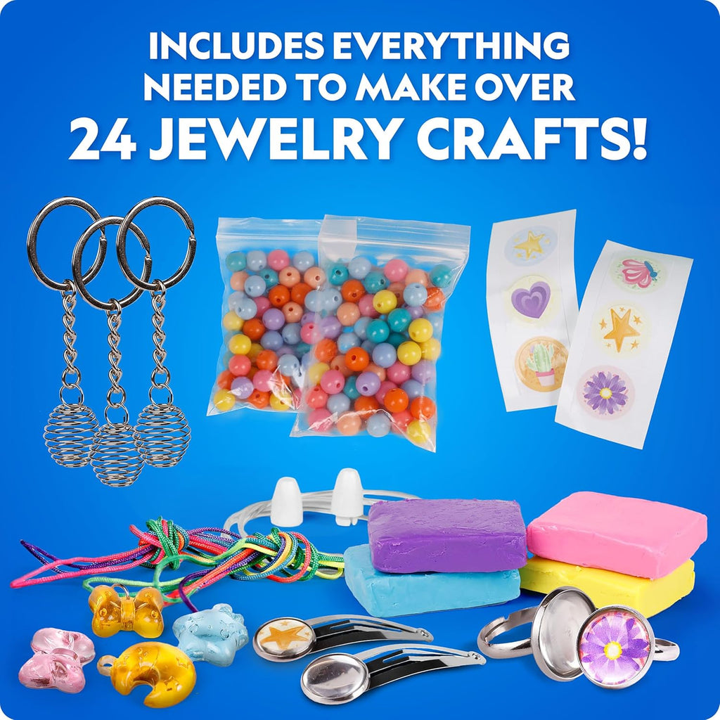 National Geographic 2026 Jewelry Making Advent Calendar - Create 24+ Unique Jewelry Pieces | Holiday Craft Kit for Kids