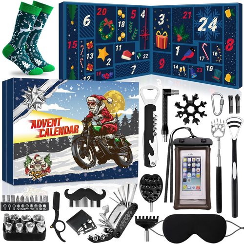 MOVINPE Advent Calendar for Men - 24 Days of Gadgets, Tools & Fun Gifts | Perfect for Christmas 2025