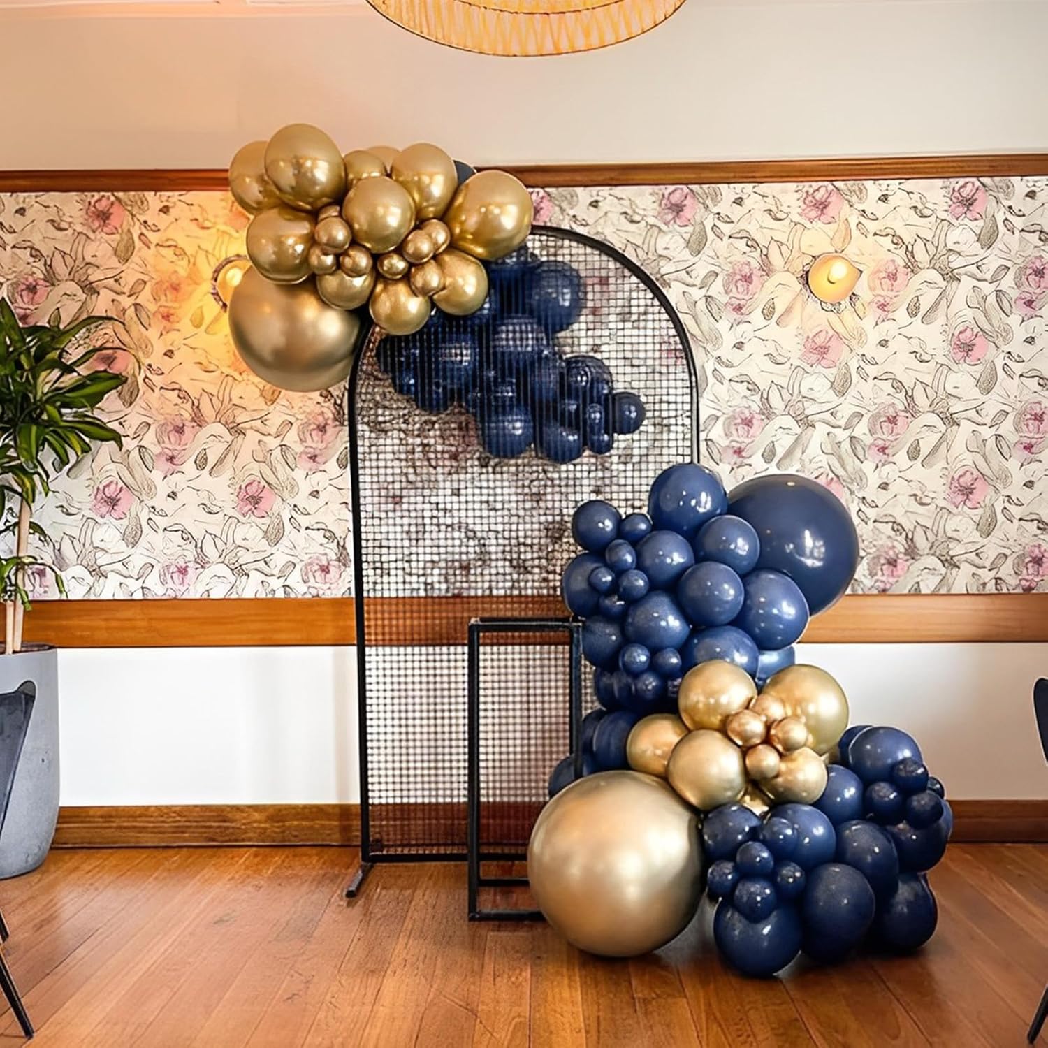 Voircoloria Navy Blue Balloons - 110pcs 12-Inch Dark Blue Latex for Graduation, Wedding & Parties