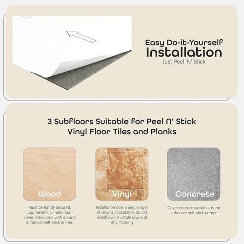 Achim Home Decor Nexus Self-Adhesive Vinyl Floor Tiles - Charcoal Grey Wood Pattern, 12" x 12", 20 Tiles | Easy Peel & Stick DIY Flooring