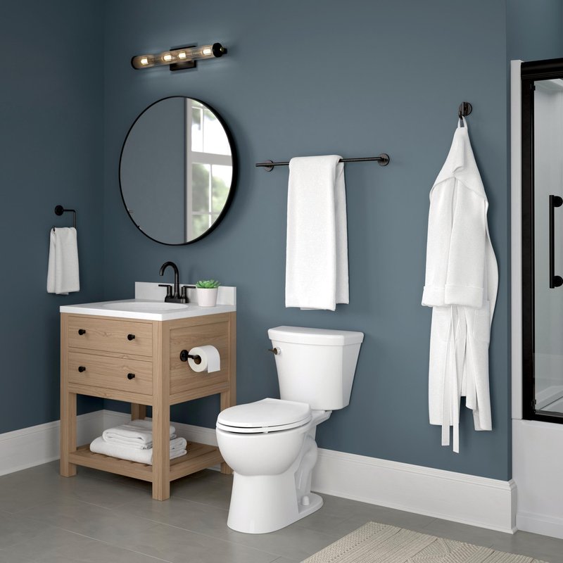 Delta 759240-RB Trinsic 24 in. Wall Mount Towel Bar Bath Hardware Accessory in Venetian Bronze
