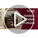 Rustic Sliding Barn Door Buffet Cabinet & Coffee Bar Storage Sideboard