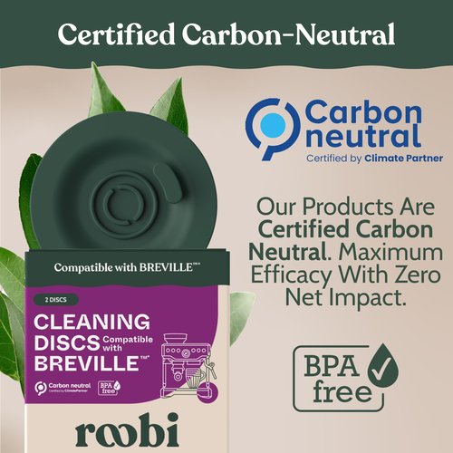 Roobi Espresso Cleaning Disc Compatible with Breville. 54mm Backflush for Disc Espresso Cleaning Tablets, 2 Pack