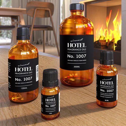 AirScent Hotel Diffuser Oil No. 1007 - Green Melon, Tropical Lily & Oakmoss | Premium Fragrance Oil for Ultrasonic Diffusers - 10 mL