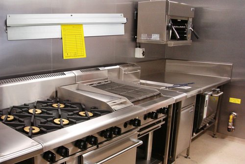 New Star Foodservice Anodized Aluminum Slide Check Rack (36-Inch)