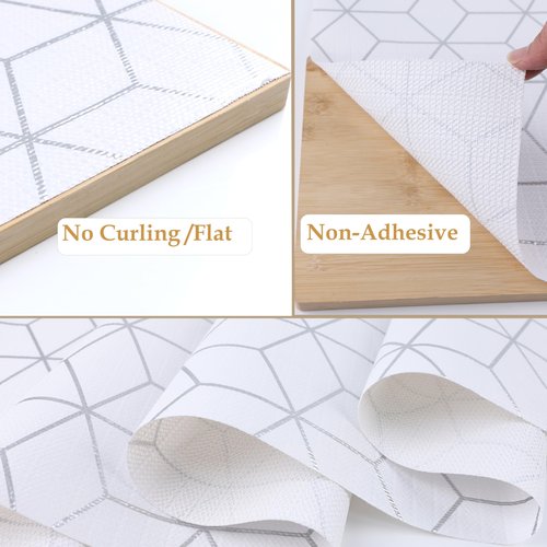 Shelf Liners For Kitchen Cabinet 20 Inch Wide X 20 Ft Non Adhesive Cabinet Drawer Liner Non Slip Water Oil-Proof Strong Grip Pantry Refrigerator Shelves Liner Bathroom Drawer Mat Cupboard Closet Liner