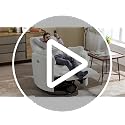 Electric Swivel Glider Recliner Chair with USB Port and Pillows