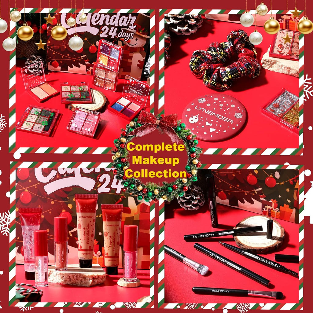 Skiennix Makeup Advent Calendar 2025 - 24 Days of Beauty Surprises for Women & Teens | Holiday Gift Set