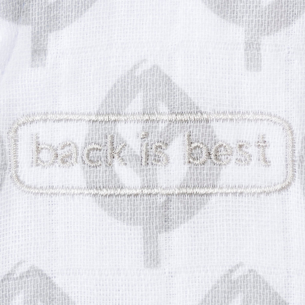 HALO 100% Cotton Muslin Sleepsack Wearable Blanket, TOG 0.5, Grey Tree Leaf, Large